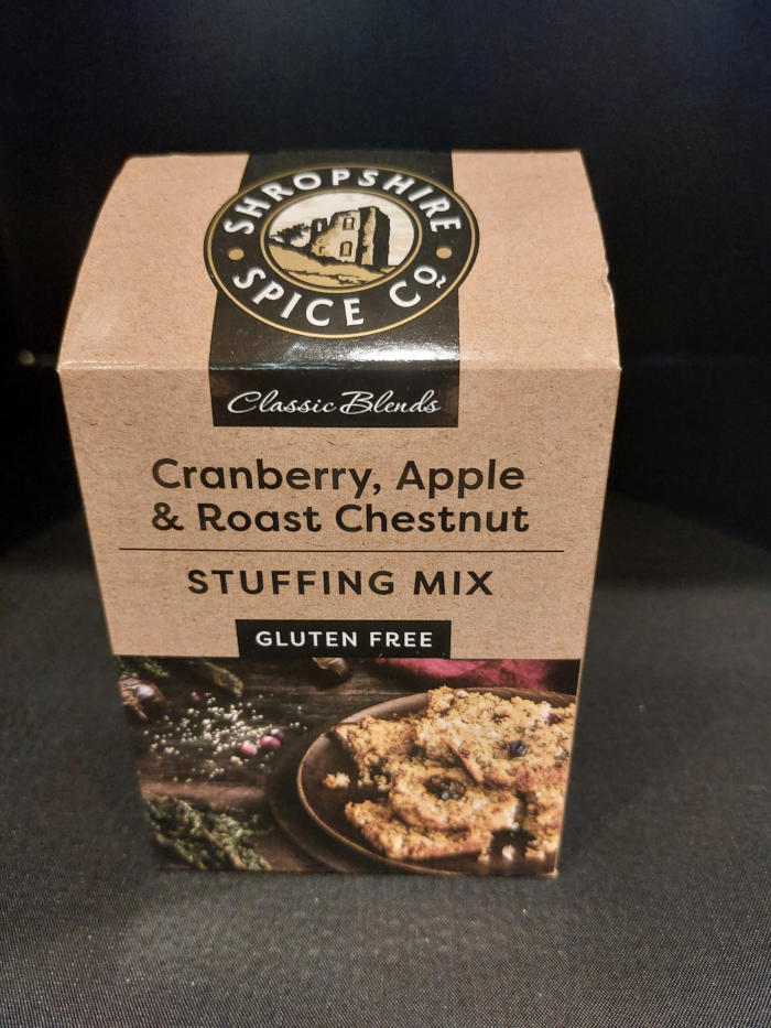 The Surrey Butchers: Shropshire Spice Co - Cranberry, Apple & Roast Chestnut Stuffing Mix - Gluten Free - 120